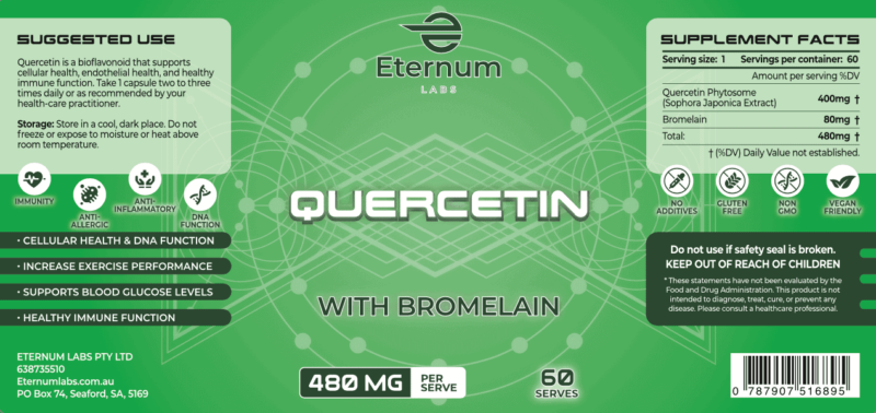 Quercetin with Bromelain 480mg - Image 5